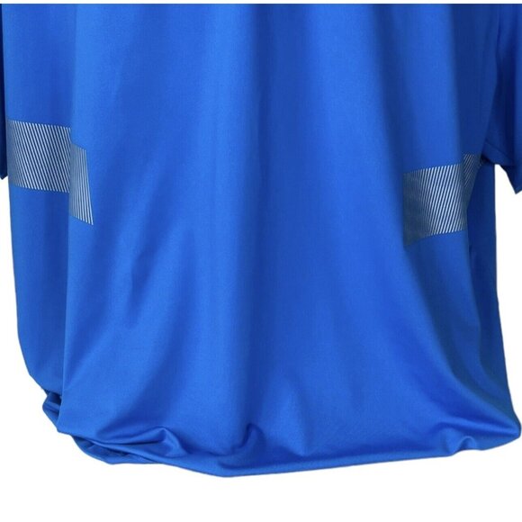 Nike DriFit Golf Polo Shirt Mens 2XL Blue Gray Short Sleeves - Picture 4 of 8